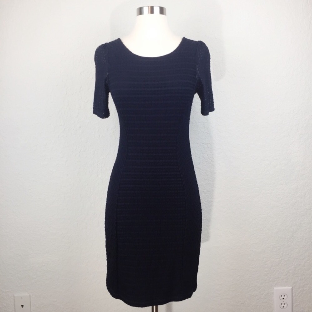 Maeve fitted navy dress size medium